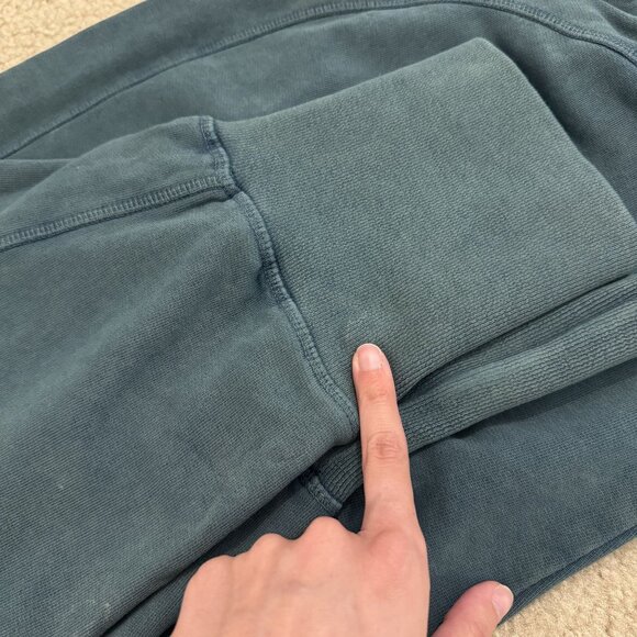 Sweaty Betty Fearne Womens Cropped Drawstring Sweatpant Joggers Sz XXL Green - Picture 4 of 10